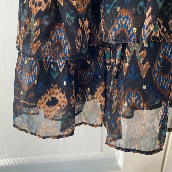 Ulla Johnson Esila Dress Size 0 Ikat Chiffon Mini Dress - Picture 9 of 13